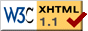  XHTML 1.1!